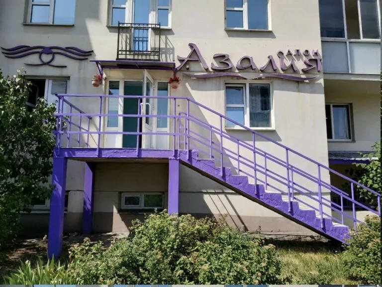 Вход в салон — Азалия